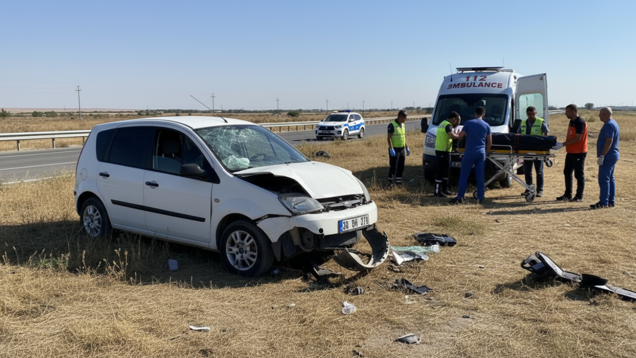 Karapınar'da Feci Kaza: Lastiği Patlayan Otomobil Takla Attı, 1 Kişi Hayatını Kaybetti