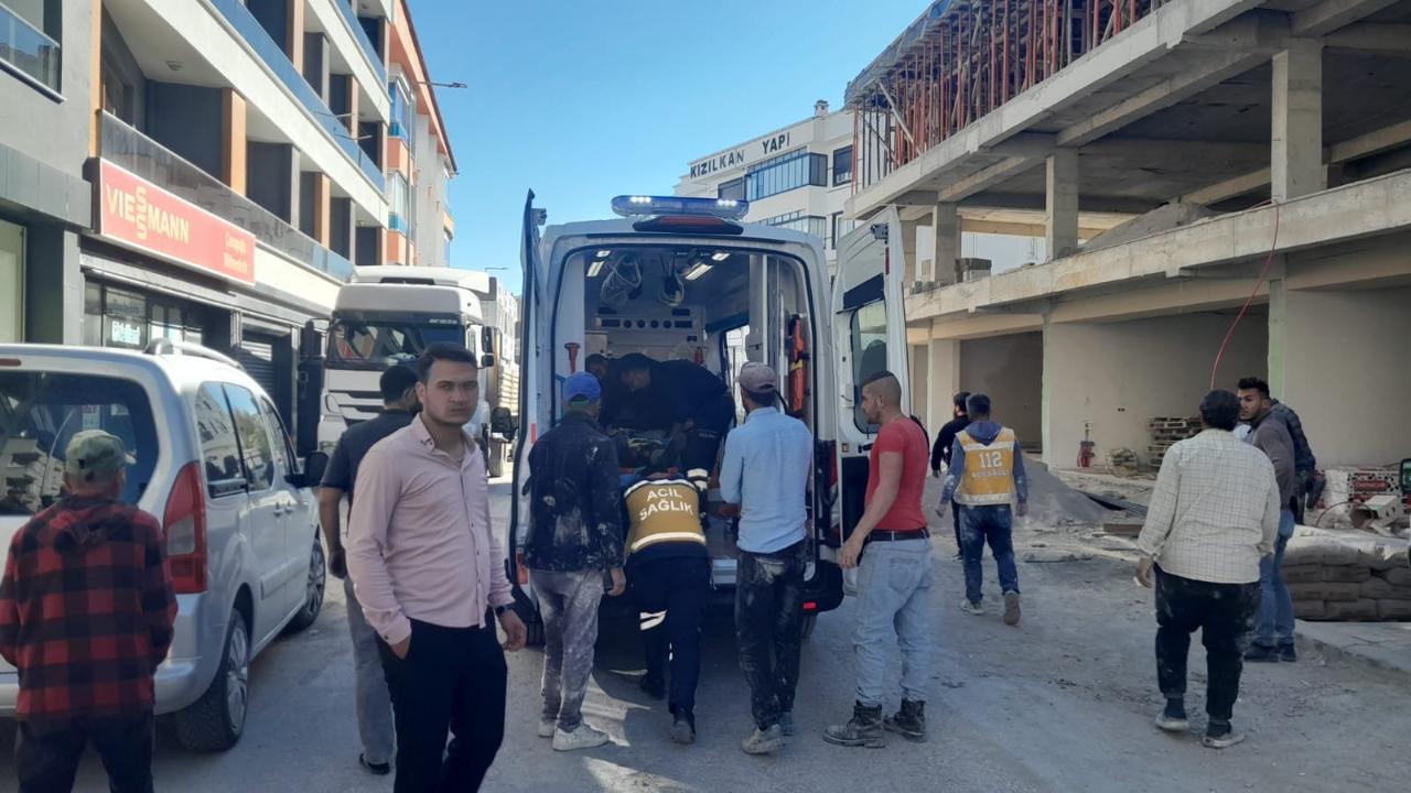 Karapınar’da İnşaatta Kaza: Genç İşçi Ölümden Döndü