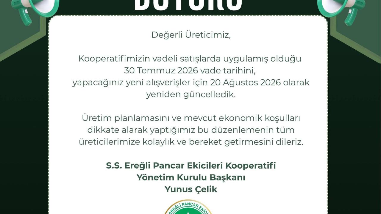 Ereğli Pankobirlik’ten Üreticiye Büyük Kolaylıklar