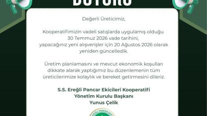 Ereğli Pankobirlik’ten Üreticiye Büyük Kolaylıklar