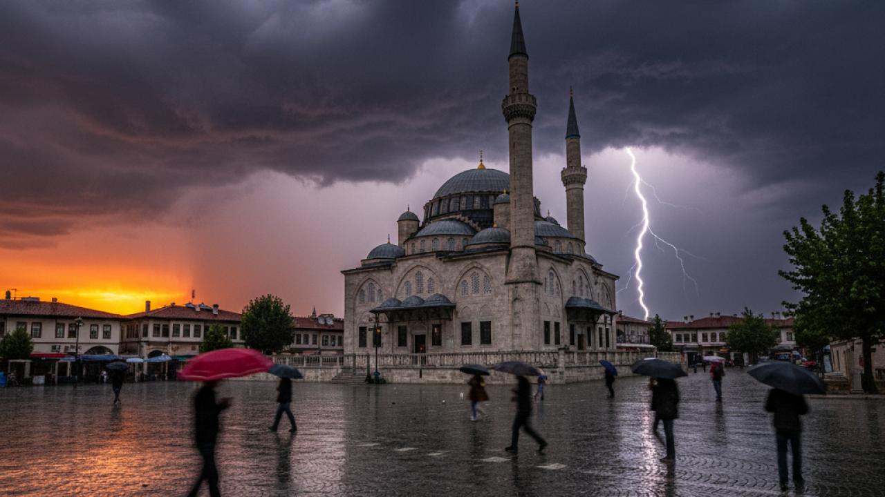 KARAPINAR'A DİKKAT! PERŞEMBE GÜNÜ ŞİDDETLİ YAĞIŞ GELİYOR