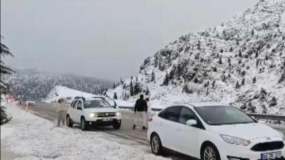 Konya-Antalya Yolunda İlk Kar: Alacabel Beyaza Büründü