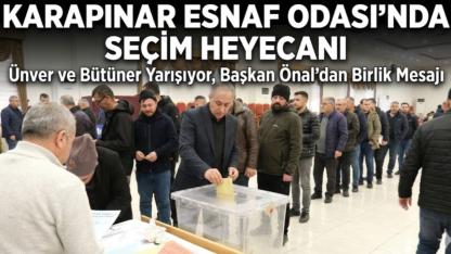 Karapınar Esnaf Odası'nda Seçim Heyecanı Başladı