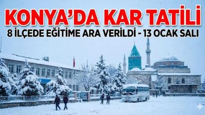 Konya'da Kar Tatili Genişledi: Sayı 9'a Yükseldi