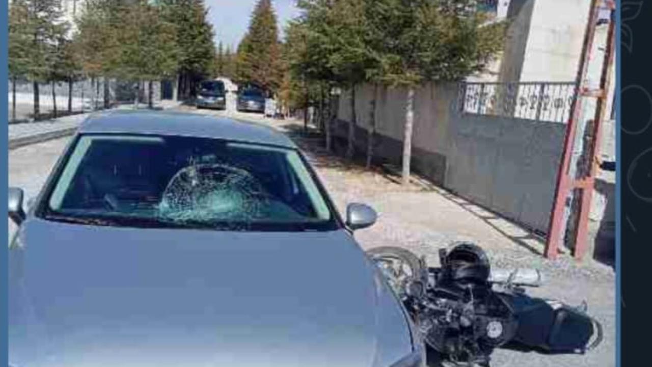 Karapınar'da Kaza: Kask Motosikletliyi Kurtardı