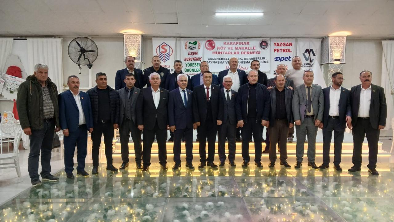 Karapınar'da Muhtarlar Arabaşı Gecesinde Buluştu