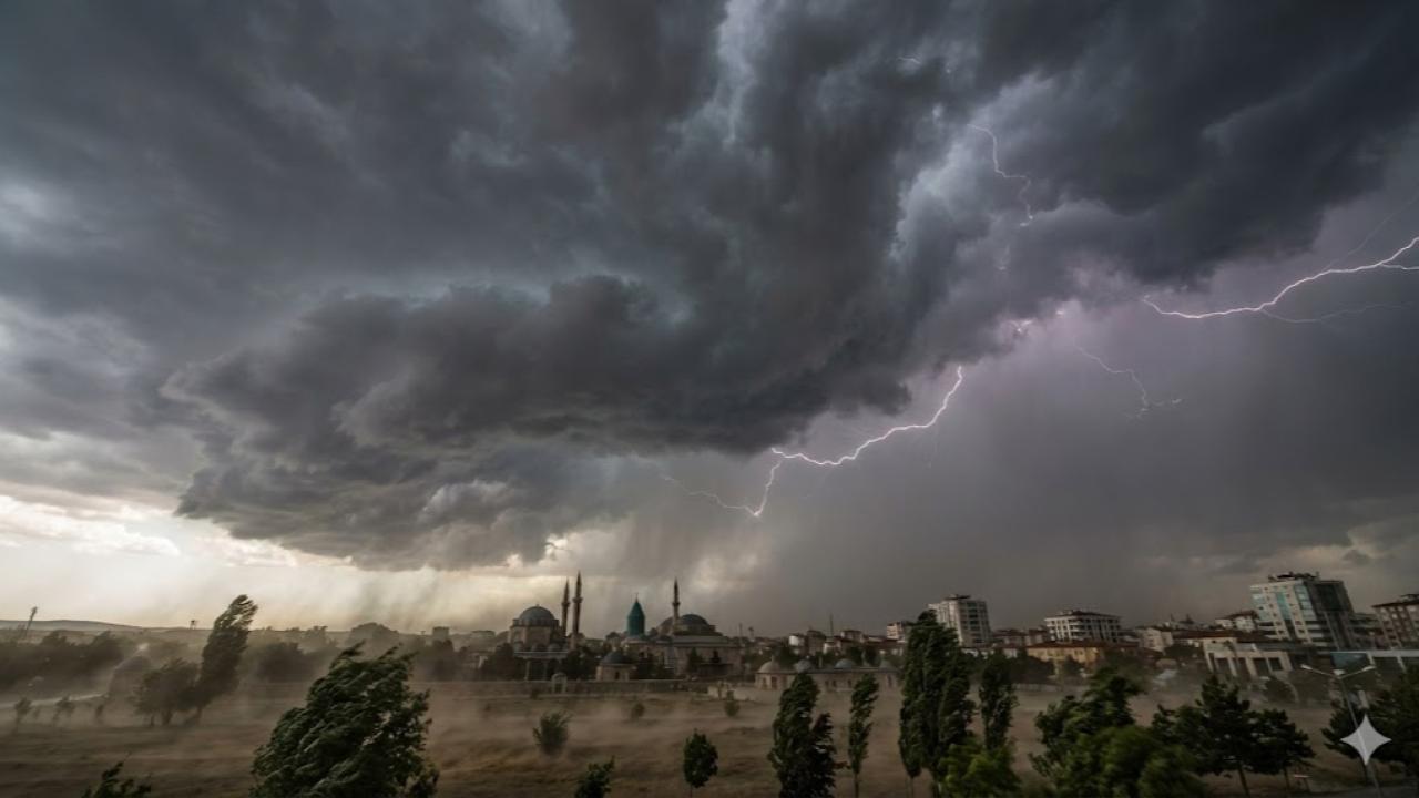 Konya ve Bölgesine Fırtına Uyarısı!