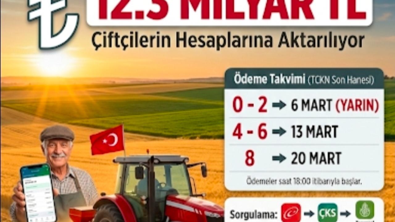 Çiftçiye Müjde: Destek Ödemeleri Yarın Başlıyor