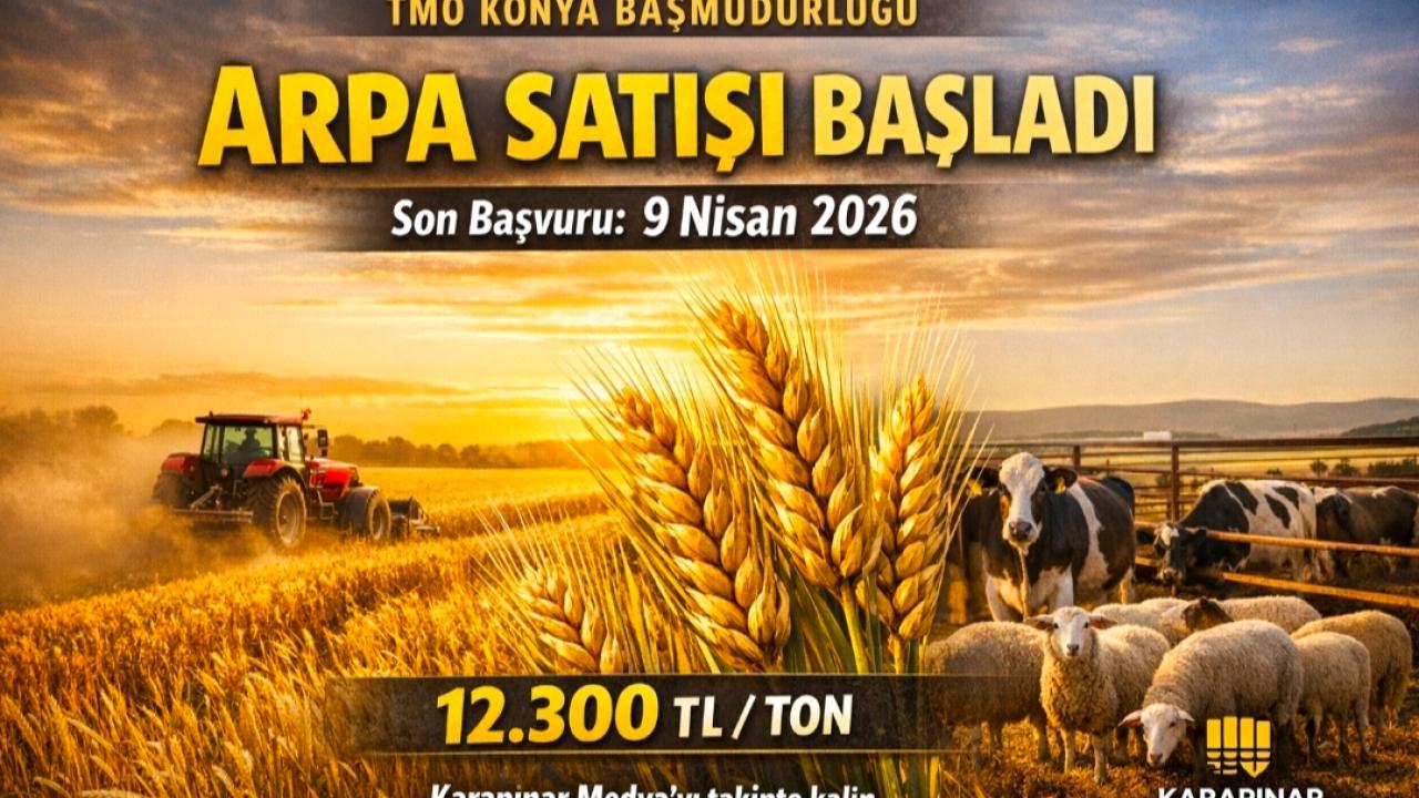 TMO’DAN BESİCİYE ARPA SATIŞI BAŞLADI