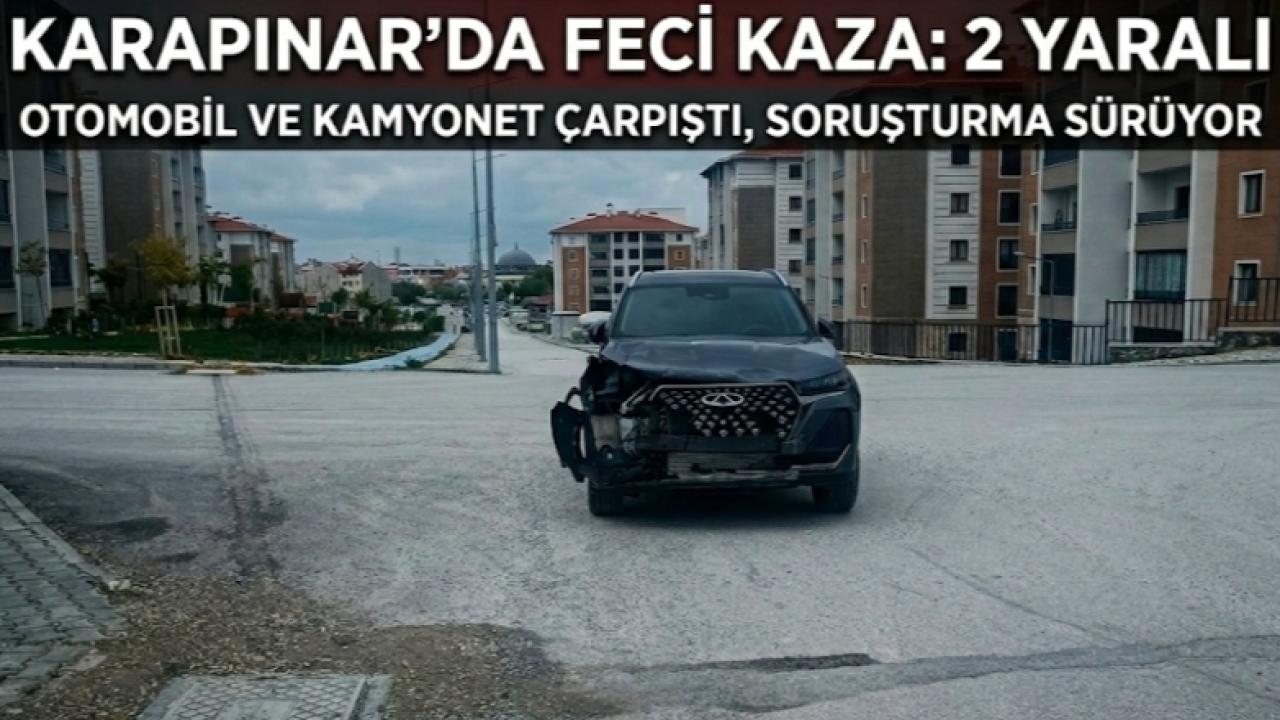Konya Karapınar'da Feci Kaza: İki Kişi Yaralandı