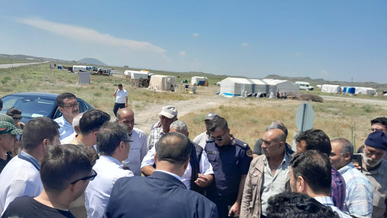 Karapınar'da Tarım İşçilerine Çadır Kent Ziyareti