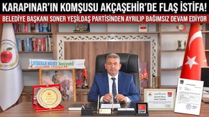 Karapınar'ın Komşusu Akçaşehir'de Flaş İstifa
