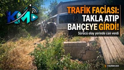 Konya'da feci kaza: Otomobil bahçeye uçtu, 1 ölü