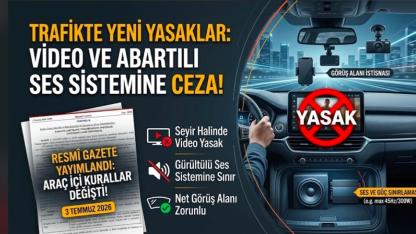 Trafikte Yeni Dönem: Ekran ve Ses Yasağı Geldi