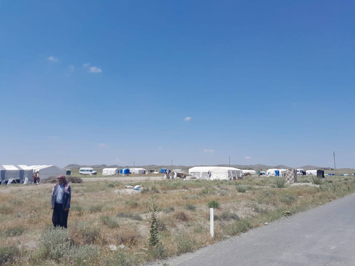 Karapınar'da Tarım İşçilerine Çadır Kent Ziyareti