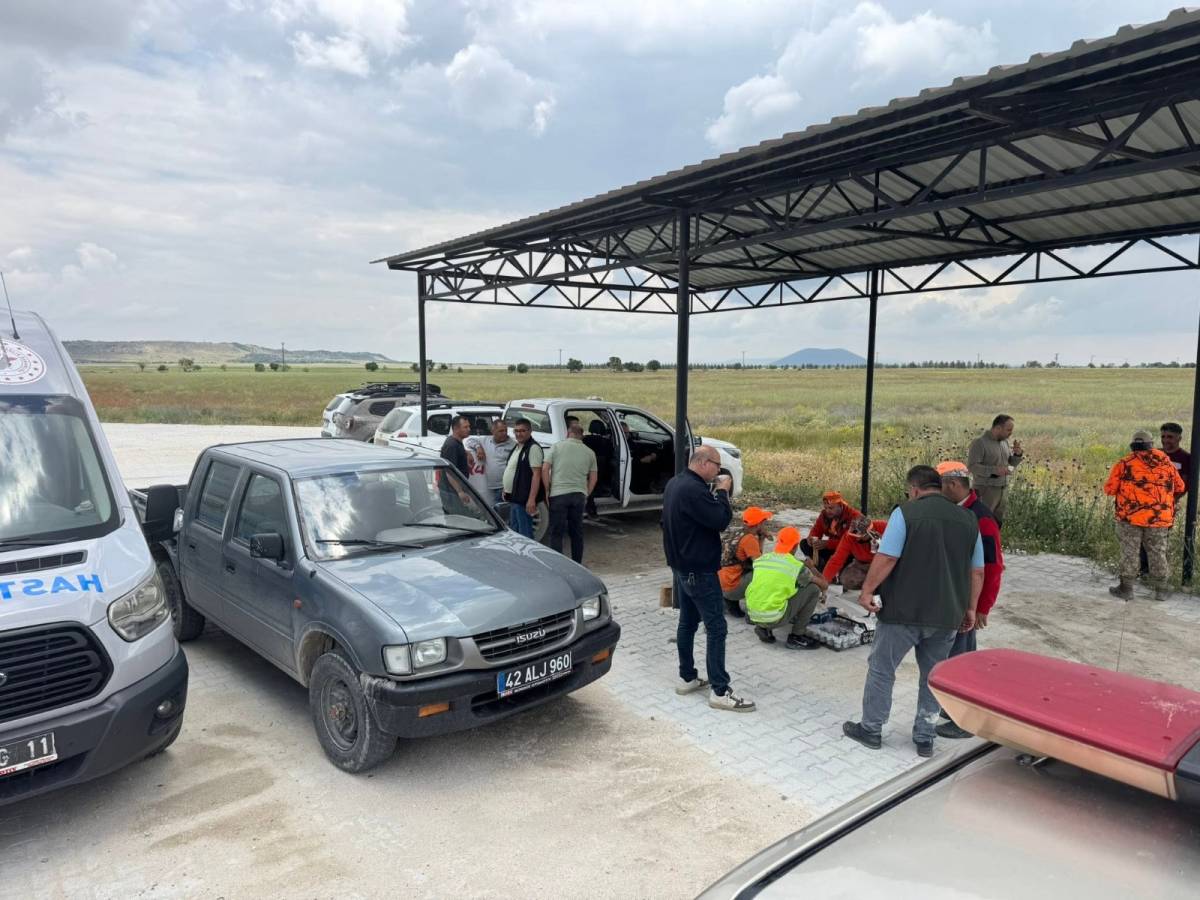 Karapınar'da Kontrollü Yaban Domuzu Sürek Avı